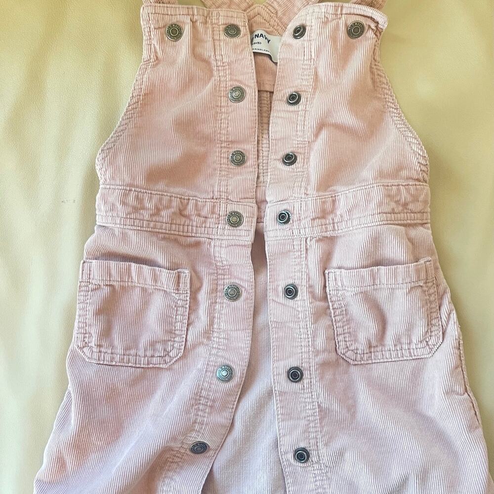 Old Navy Girl’s Blush Pink Corduroy Jumper Dress Size XS (5)